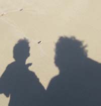 vater und sohn unterwegs