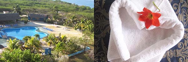 blick zum pool