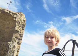 in den ruinen des ch&acirc;teau de gruissan