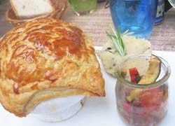 montgolfi&egrave;re de gamba et coquilles sainte-jaques