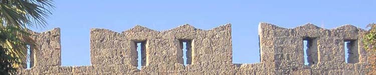 die zinnen der stadtmauer